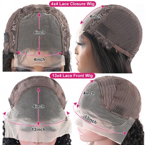 12A Human Hair Straight 4x4 13x4 Transparent Lace Wigs | Human Hair Wig | Lace Front